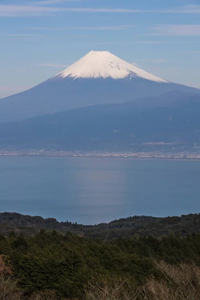 Montaña Fuji Bahía Suruga Temporada Invierno Prefectura Shizuoka Visto Desde —  Fotos de Stock