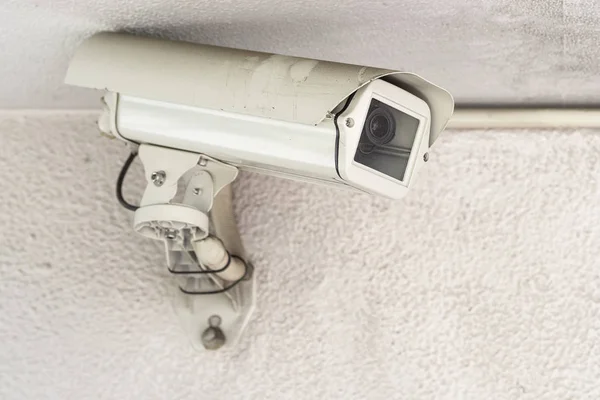 Cctv Kamera Güvenlik Duvarı Inşa — Stok fotoğraf