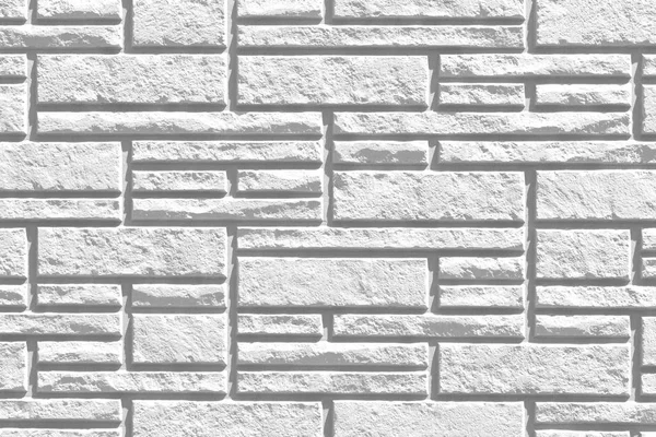 白いモダンな石タイル壁面パターンと背景 — ストック写真