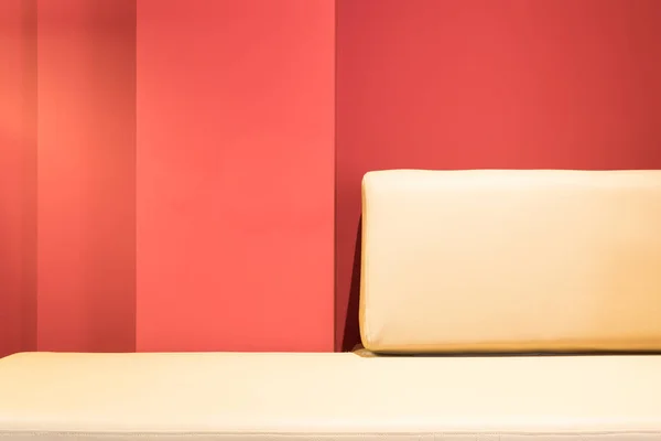 Sofá Cama Moderna Travesseiro Encosto Sala Estar — Fotografia de Stock