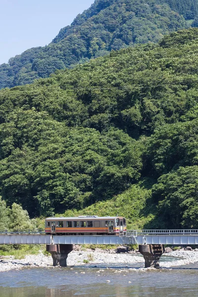 Oito Line Japan Railway Which Connecting Matsumoto Station Nagano Prefecture — Stock Photo, Image