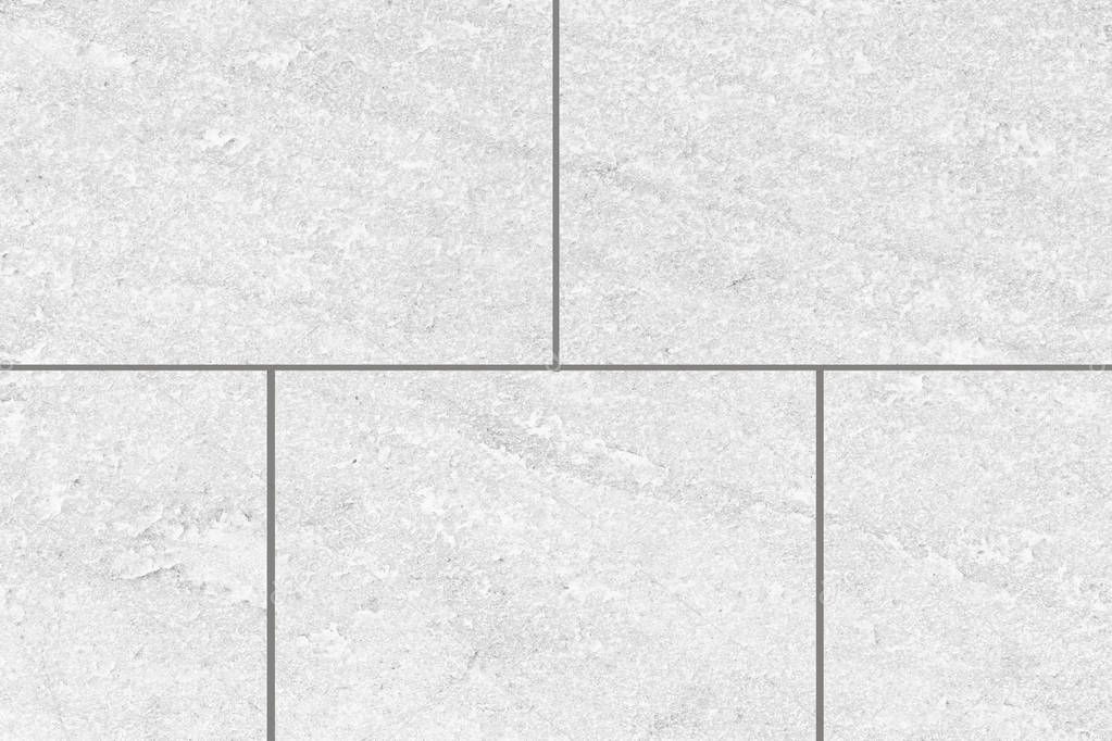 White stone wall tile pattern and background