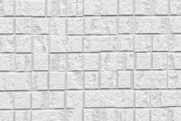 Moderne Witte Steen Tegel Muur Achtergrond Patroon — Stockfoto