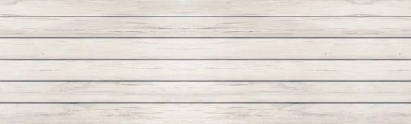Panorama White Vintage Wood Plank Pattern Seamless Background — Stock Photo, Image