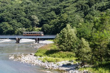 Demiryolu Oito hattı Nagano İli içinde Japonya