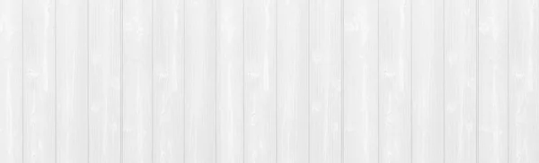 Panorama Von Vintage White Wood Wall Pattern Und Hintergrund — Stockfoto