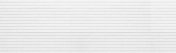 Panorama Modern White Stone Tile Wall Pattern Background — Stock Photo, Image