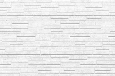 Modern beyaz taş duvar desen ve arka plan Döşe