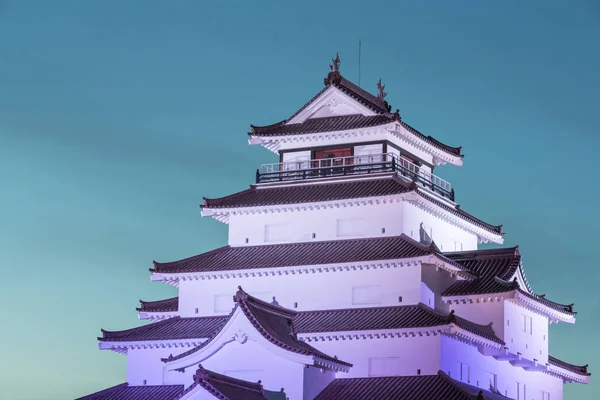 Tsuruga Castle Aizuwakamatsu Fukushima Prefevture Tsuruga Castle Greatest Castle East — Stock Photo, Image