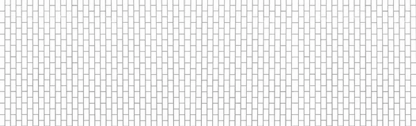 Panorama Bílá Cihlová Zeď Vzor Pozadí — Stock fotografie