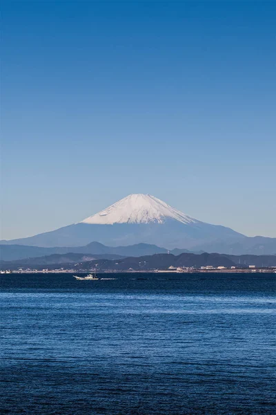 Mount Fuji Sagami Bay Kanagawa Prefektúra — Stock Fotó