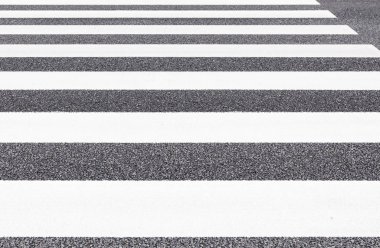 Yakından - Zebra geçiş desen şehir yolda