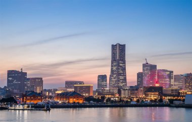Yokohama bayside şehir görünümdür, Minato Mirai 21 alan adı 