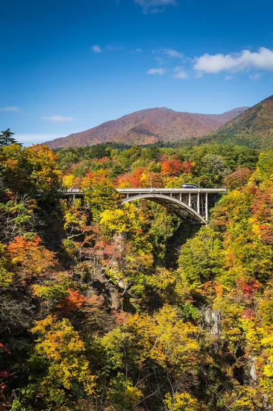 Naruko Gorge Dos Desfiladeiros Mais Cénicos Região Tohoku Localizado Noroeste — Fotografia de Stock