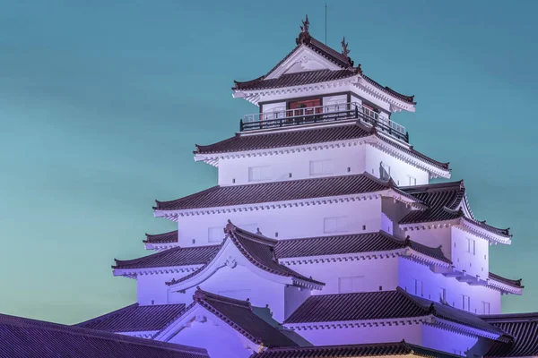 Castelo Tsuruga Aizuwakamatsu Província Fukushima Castelo Tsuruga Maior Castelo Leste — Fotografia de Stock