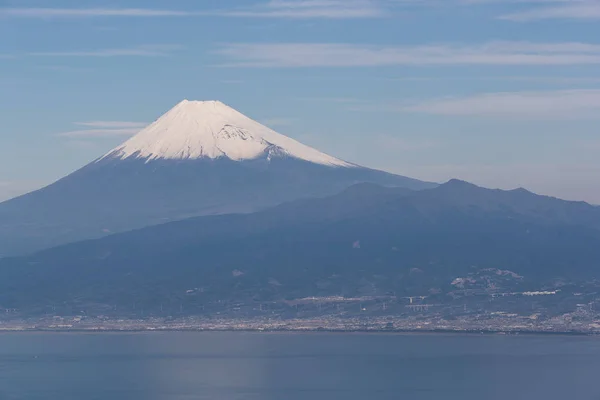 Berg Fuji Und Suruga Bucht Der Wintersaison Shizuoka Präfektur Gesehen — Stockfoto