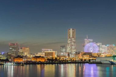 Yokohama bayside şehir görünümdür, Minato Mirai 21 alan adı 