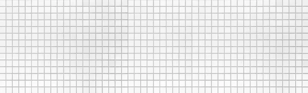 白のモザイク パターンとシームレスな背景のパノラマ — ストック写真