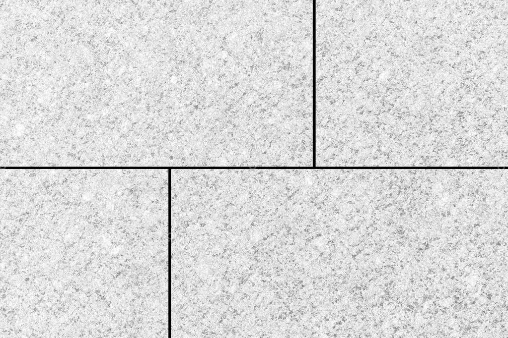Vintage white stone tile floor pattern and seamless background