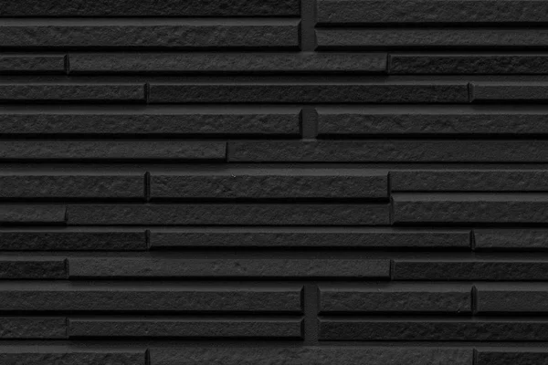黑色现代石材瓷砖墙面图案及背景 — 图库照片