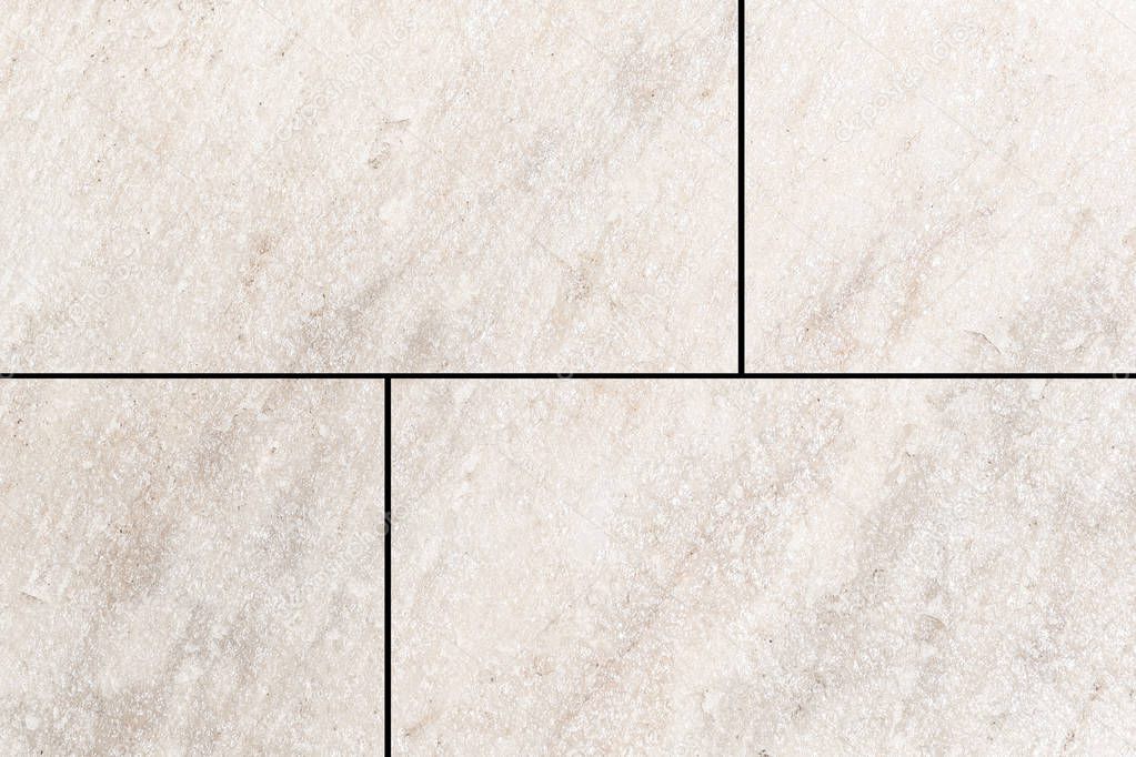 White stone tile background and texture