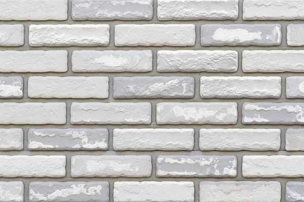 White Stone Brick Wall Texture Background Seamless — Stock Photo, Image