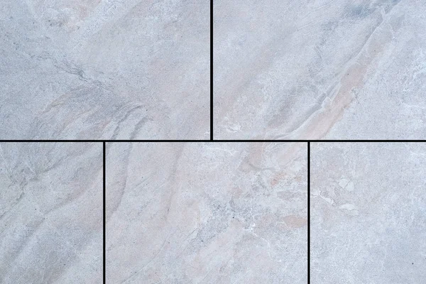 White Stone Tile Floor Pattern Seamless Background — Stock Photo, Image