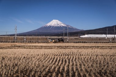 Tokaido shinkansen ve Mt.Fuji