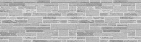 Panorama White Modern Stone Wall Texture Background — Stock Photo, Image