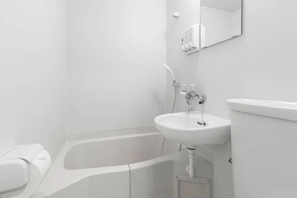 Nuevo Interior Baño Blanco — Foto de Stock