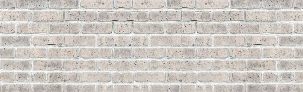 Panorama Starego Rocznika Biały Cegła Ściany Tekstury Tła Bez Szwu — Zdjęcie stockowe