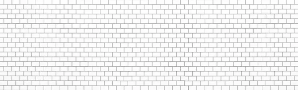 Panorama White Brick Wall Background Seamless — Stock Photo, Image