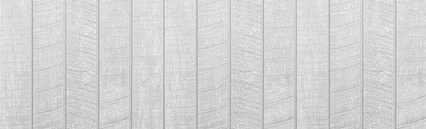 Panorama Fondo Pared Madera Vintage Blanca — Foto de Stock