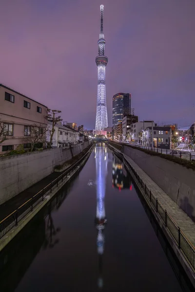 Tokio Febrero Tokyo Sky Tree Estructura Independiente Más Alta Japón — Foto de Stock