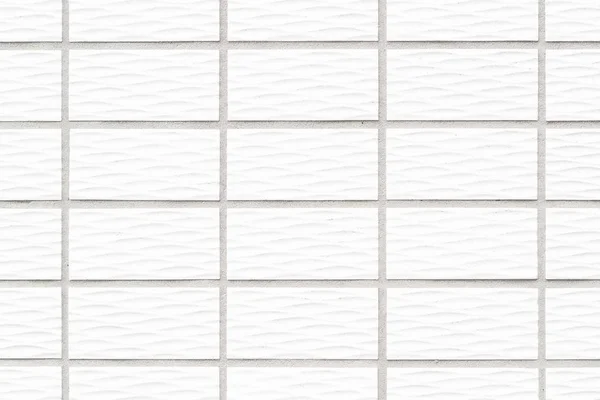 Close White Brick Stone Tile Wall Seamless Background — Stock Photo, Image