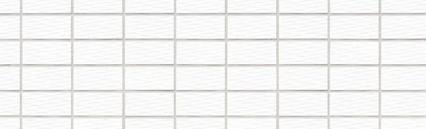 Panorama Białej Cegły Ściany Bezszwowe Tło — Zdjęcie stockowe