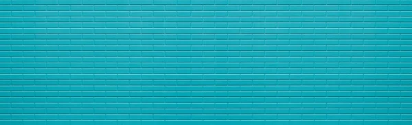 Tuğla Duvar Doku Arka Plan Mavi Panoraması Boyalı — Stok fotoğraf