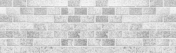 Panorama Van Steen Witte Bakstenen Muur Naadloze Achtergrond Tegel — Stockfoto