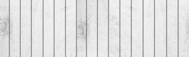 Panorama beyaz boyalı ahşap çit doku ve arka plan