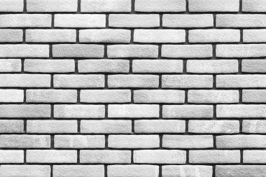 Doku ve arka plan beyaz tuğla duvar