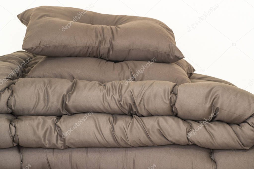 Japanese brown mattress Neatly folded