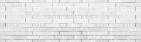 Panorama White Modern Brick Wall Texture Background Seamless — Stock Photo, Image