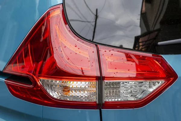 Close Green Car Tail Light — Stock Photo, Image