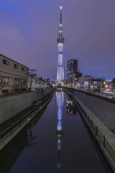 Tokio Feb Tokyo Sky Tree Nejvyšší Volně Stojící Konstrukci Japonsku — Stock fotografie