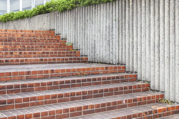 Stone Stairs Building Cement Fence — Stock Photo, Image