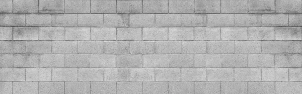 Panorama Cement Block Wall Texture Background — Stock Photo, Image