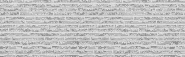 Panorama White Brick Wall Texture Background — Stock Photo, Image