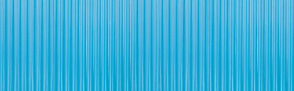 Panorama Galvanizovaného Listu Vybarvené Modrou Texturou Pozadím — Stock fotografie