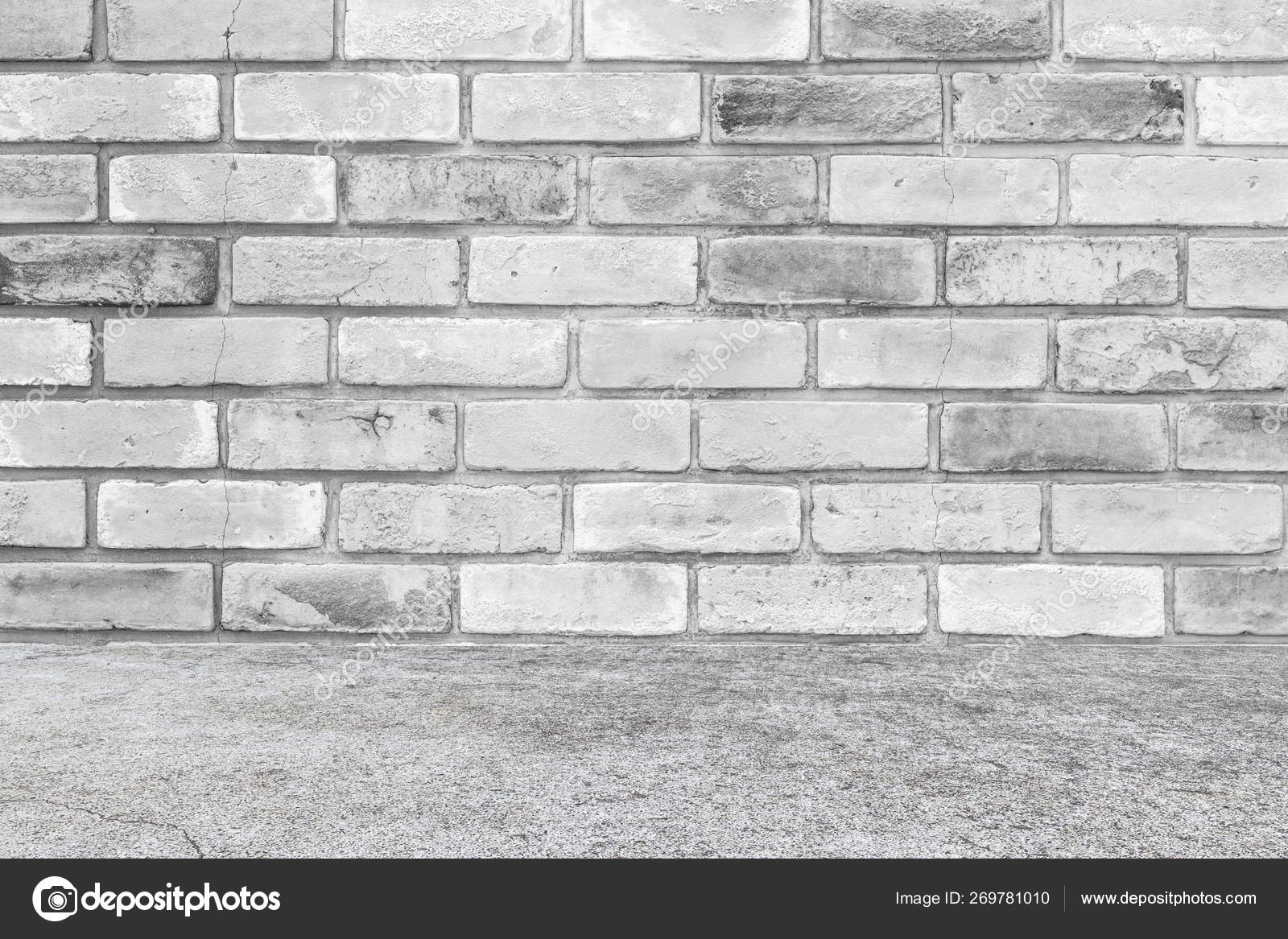 Download Old Brick Wall Concrete Floor Texture Background Stock Photo Image By C Torsakarin 269781010
