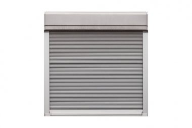 Pencere panjuru beyaz arkaplanda izole edildi